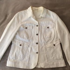 White Jean Jacket by Hirsch